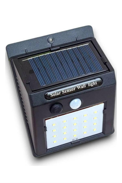 Solar Sensörlü Duvar Lambası Bahçe Lamba 20 Led Işık
