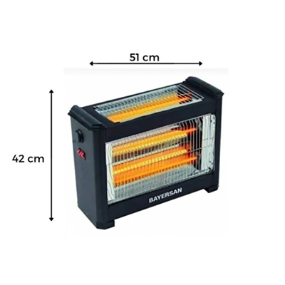 Şömine Tipi Isıtıcı Soba 1800W