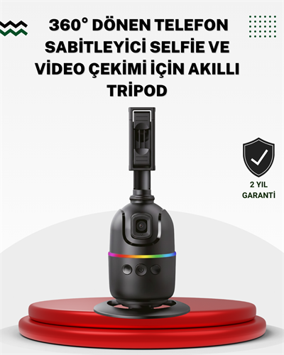 Sosyal Medya İçerikleri İçin Otomatik Yüz Takipli 360° Döner Gimbal Stand