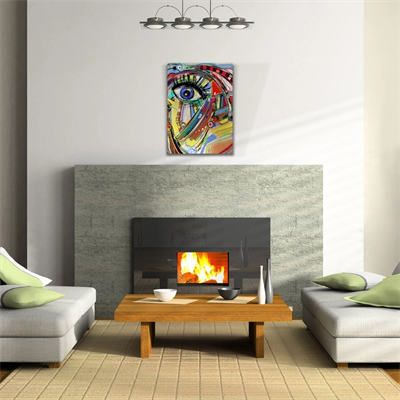 Soyut , Çok Renkli Dekoratif Kanvas Tablo 50 x 70