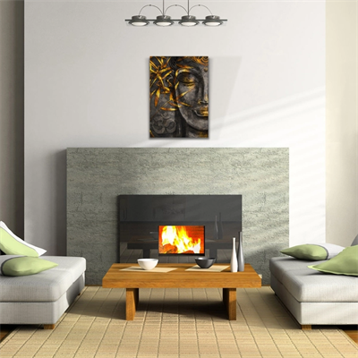 Soyut Gri ve Altın rengi Kadın Görseli Kanvas Tablo 50 x 70