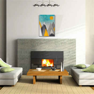 Soyut Günbatımı ,  Pastel Renklerde Kanvas Tablo 50 x 70