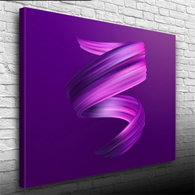 Soyut Mor Tonlarda Dekoratif Kanvas  Tablo 50 x 70