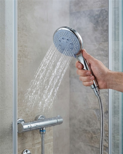 Spiral Hortumlu 4 Kademeli El Duşu Seti Duvar Askılı Banyo Duş Başlığı