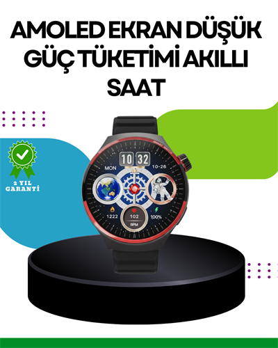 Spor ve Sağlık Takipli Akıllı Saat Kablosuz Şarj
