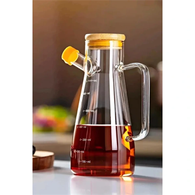 Standlı 2li Cam Yağdanlık