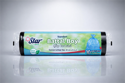 Star Plus Standart Battal Boy Atık Poşeti 75x90 cm 10lu Dayanıklı Büyük Boy Atık Torbası 2 Adet