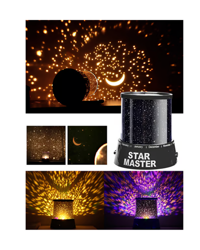 Star Projektör Gece Lambası Tavana Yıldız Yansıtan LED Işık