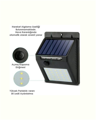 Su Geçirmez 20 LED Solar Aydınlatma | Dış Mekan için PIR Hareket Sensörü ile Akıllı Işık