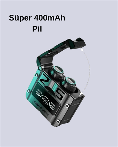 Su Geçirmez Bluetooth Kulak İçi Kablosuz Kulaklık 400mAh Pil