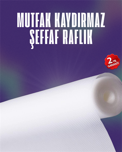 Su geçirmez kaydırmaz raflık ve çekmece astarı 3 metre