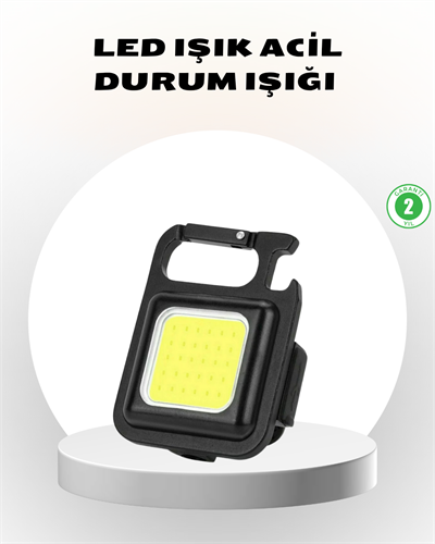 Süper Parlak 800 Lümen LED Fener – USB Şarjlı, 3 Işık Modlu, Mini Taşınabilir ve Anahtarlık Tipi