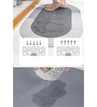 Süper Su Emici Kaymaz Tabanlı Banyo Paspası ( 40x60 )cm