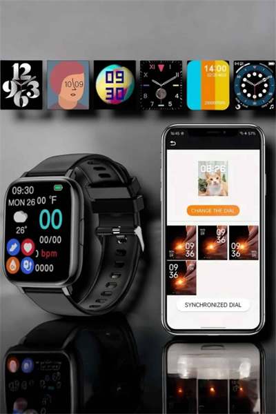 Suya Dayanıklı Bluetooth Akıllı Saat GPS, Adımsayar, Nabız & Sağlık Takibi