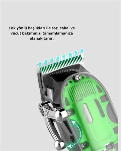 Suya Dayanıklı Çok Amaçlı Tıraş Makinesi – Islak & Kuru Kullanım, Seyahat Uyumlu