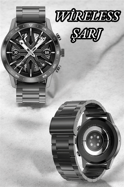 Suya Dayanıklı Dokunmatik Akıllı Saat Bluetooth 5.0, Sesli Asistan ve Sağlık Takibi