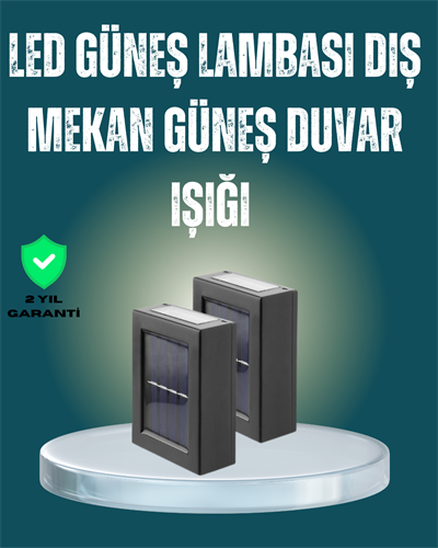 Suya Dayanıklı Güneş Enerjili Bahçe Lambası