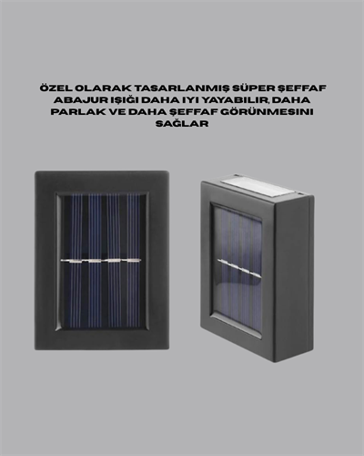 Suya Dayanıklı Güneş Enerjili Bahçe Lambası