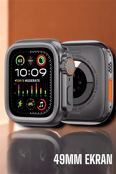 Suya ve Toza Dayanıklı 45 MM Akıllı Saat Bildirim ve Cevapsız Çağrı Görüntüleme