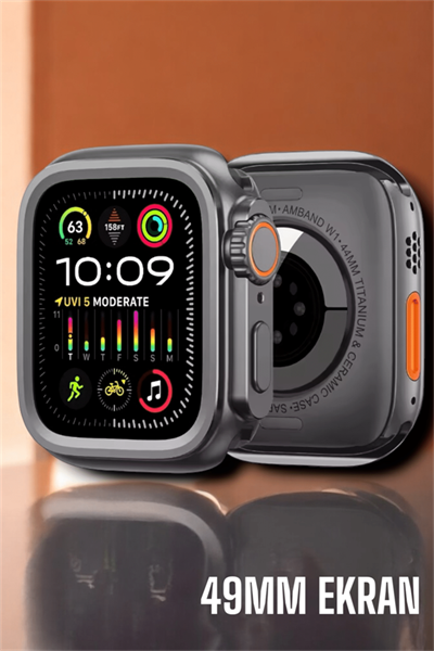 Suya ve Toza Dayanıklı 45 MM Akıllı Saat Bildirim ve Cevapsız Çağrı Görüntüleme