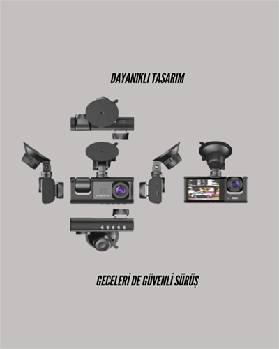 TA-01 LCD Ekranlı Gece Görüşlü Araç Kamerası