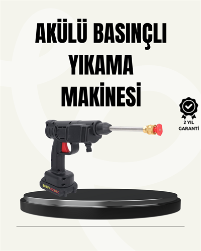 TEK BATARYALI 48V Şarjlı Basınçlı Yıkama Makinesi