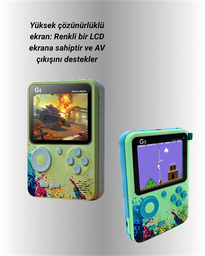 TV Bağlantılı 500 Oyunlu Mini Gameboy Konsol