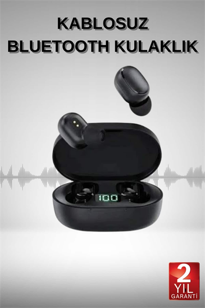 TWS Bluetooth Kulaklık Kulak İçi Kablosuz Dijital Göstergeli Çağrı Cevaplayabilen