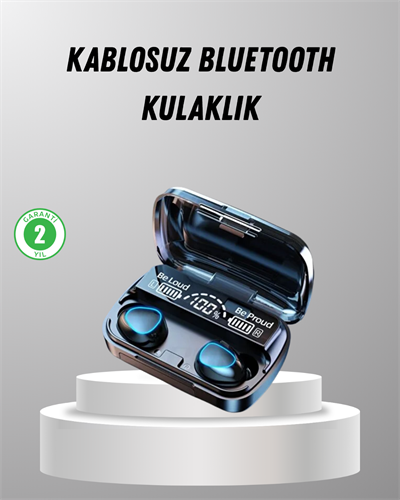 TWS Kablosuz Kulaklık Şarj Kutulu 20 Saat Kullanım Konforlu