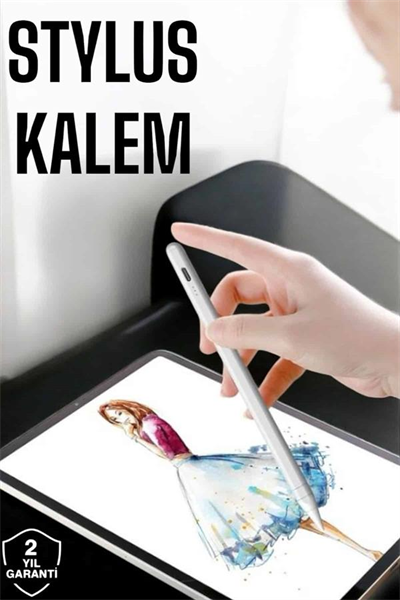 Tablet Kalemi Stylus Pen Dokunmatik Kalem Android Ve İOS Uyumlu Şarjlı