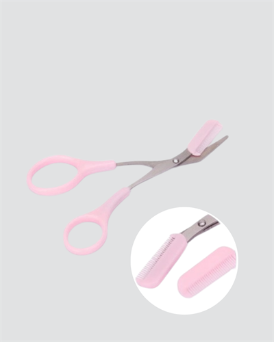 Tarak ve Fırça Başlıklı Kaş Şekillendirme Makası