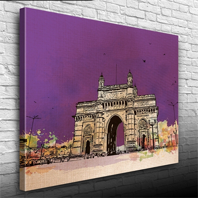 Tarihi Gateway of India Anıtı Kanvas Tablo 50 x 70
