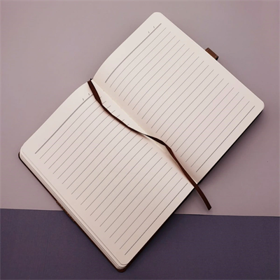 Tarihsiz Ajanda Defter Kahverengi Beyaz Renk