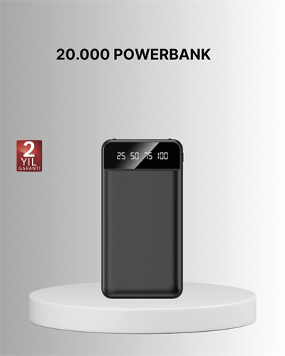 Taşınabilir 20.000 mAh Hızlı Şarj Powerbank 4 Çıkışlı