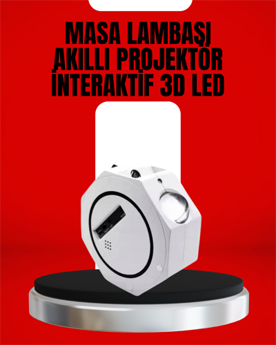 Taşınabilir 360° Ayarlanabilir Gökyüzü Projeksiyon Lambası