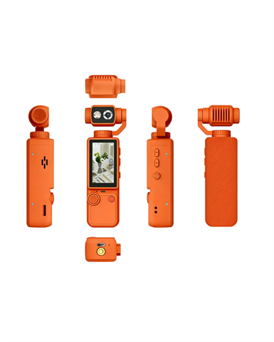 Taşınabilir 4K Gimbal Kamera 180 Derece Döner Lens Stabil Video Çekim Özellikli