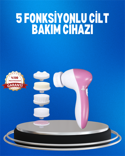 Taşınabilir 5 in 1 Elektrikli Cilt Temizleyici