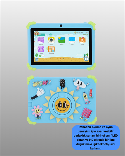 Taşınabilir 7 İnç Tablet Göz Koruyucu Ekran ve Uzun Pil Ömrü