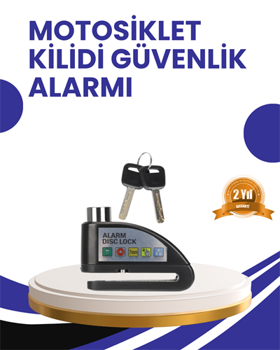 Taşınabilir Alarm Disk Kilidi Motosiklet Scooter Bisiklet Güvenlik