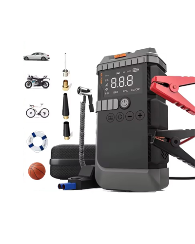 Taşınabilir Araç Çalıştırma Jump Starter Hava Pompası Dijital Basınç Göstergeli Güç Bankası