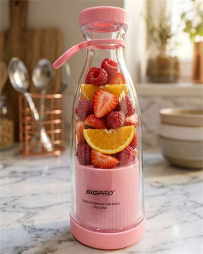 Taşınabilir Blender Smoothie ve Meyve Karıştırıcı Kablosuz Kullanım