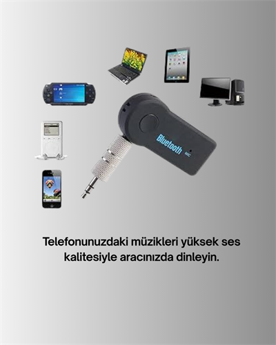 Taşınabilir Bluetooth AUX Araç Müzik ve Konuşma Kiti