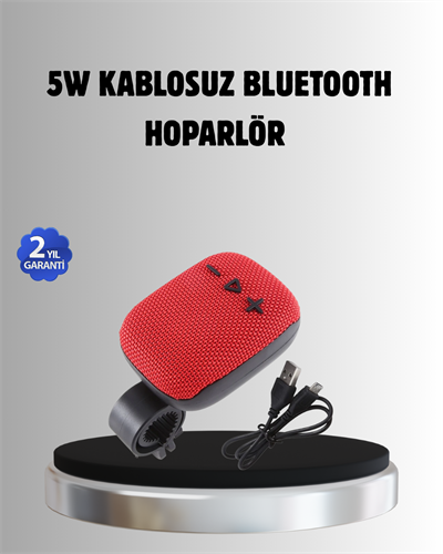 Taşınabilir Bluetooth Hoparlör – 5W Güçlü Ses, TWS ve FM Radyo Özellikli