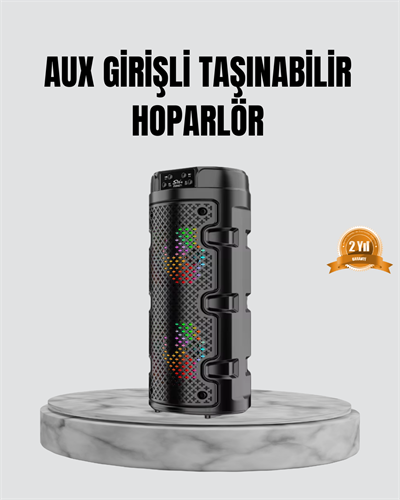 Taşınabilir Bluetooth Hoparlör Çift Sürücü Güçlü Bas HD Ses Çoklu Bağlantı