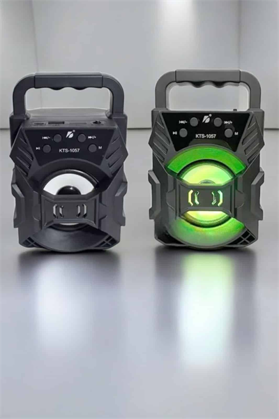 Taşınabilir Bluetooth Hoparlör Led Işıklı Uzun Pil Ömrü