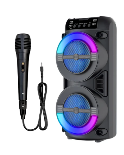 Taşınabilir Bluetooth Hoparlör RGB Işık Efektli Stereo Ses