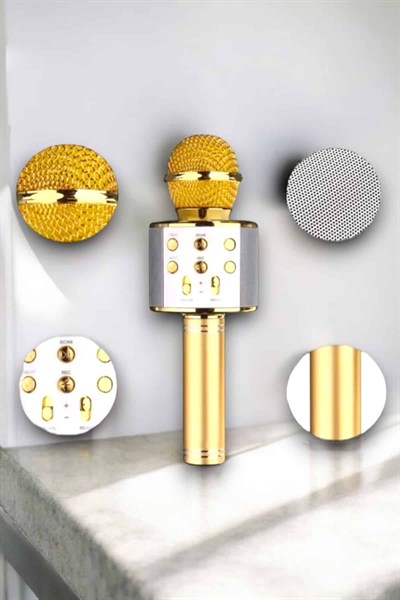 Taşınabilir Bluetooth Karaoke Mikrofon: Hafıza Kart Girişli, Etkileyici Performans