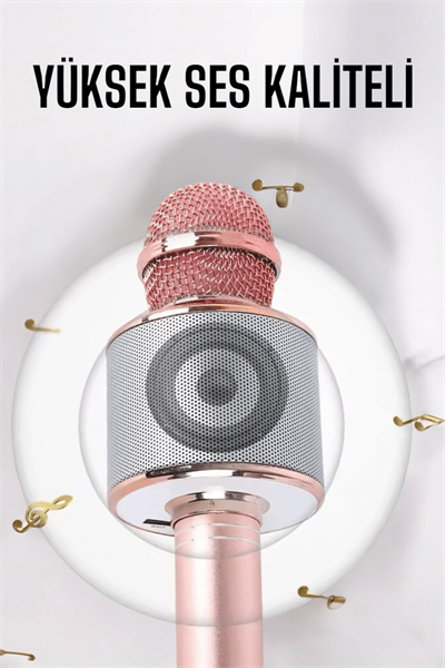 Taşınabilir Bluetooth Karaoke Mikrofon: Hafıza Kart Girişli, Etkileyici Performans