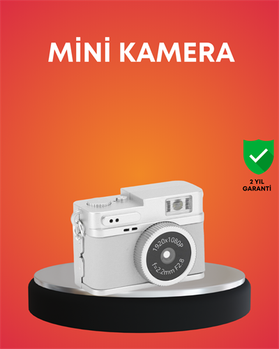 Taşınabilir Cep Boy Dijital Kamera LED Işıklı 1080P Video Çekim