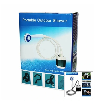 Taşınabilir Duş Seti – Pompalı ve Şarjlı